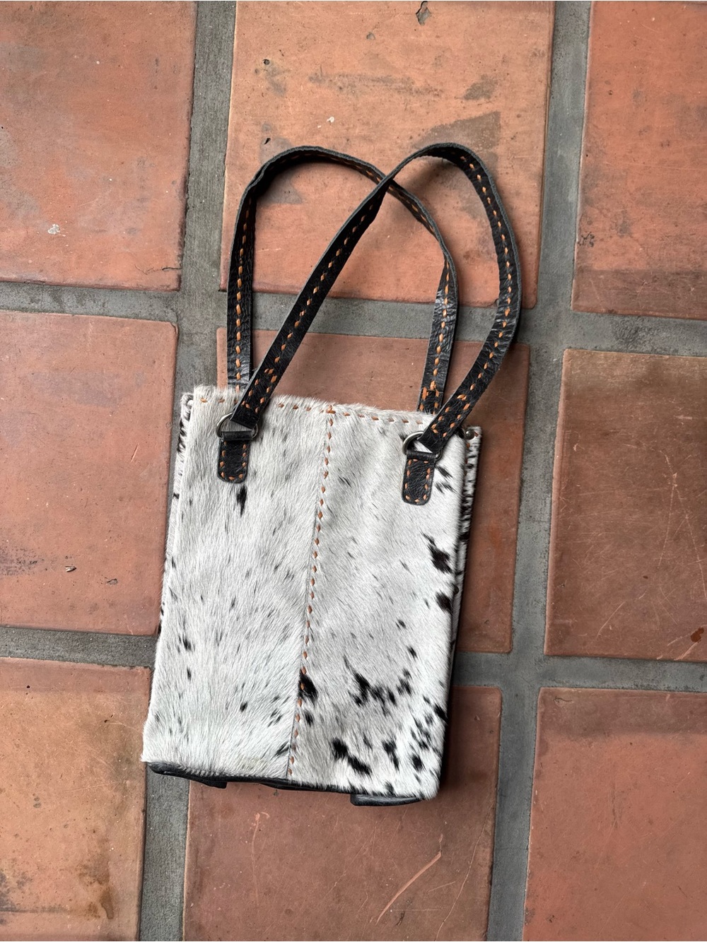 Katrina Small Tote -Printed Cow Leather